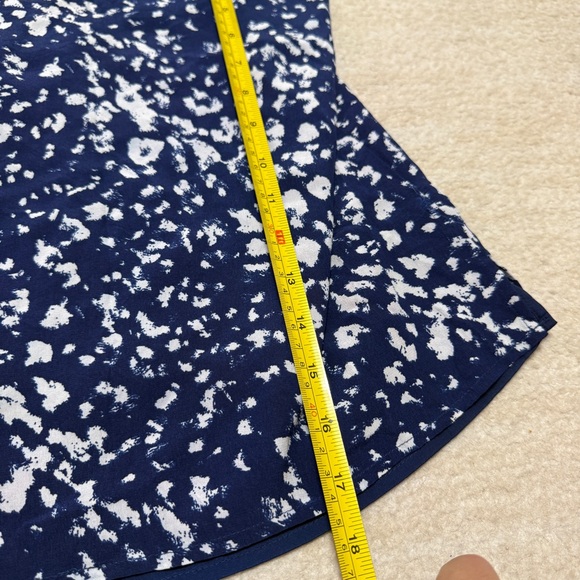 L'Agence Jane V-Neck Tank 100% Silk Camisole Blue White Size XS - Picture 7 of 11